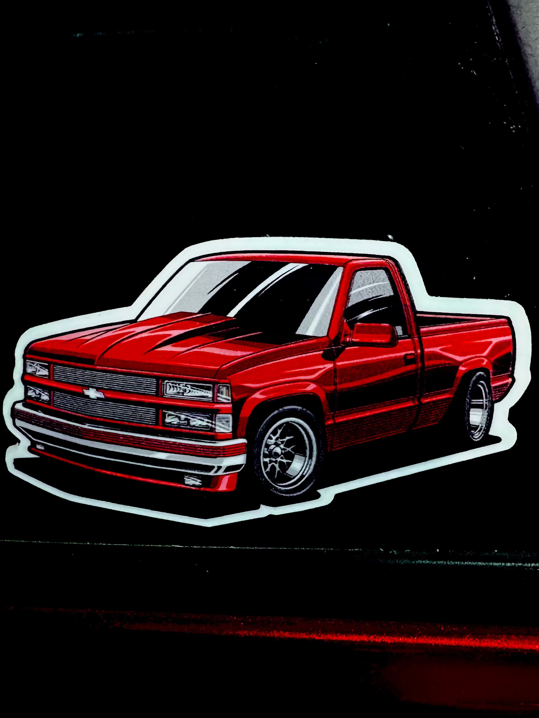 Candy Red Chevy OBS Decal (10 Entries)