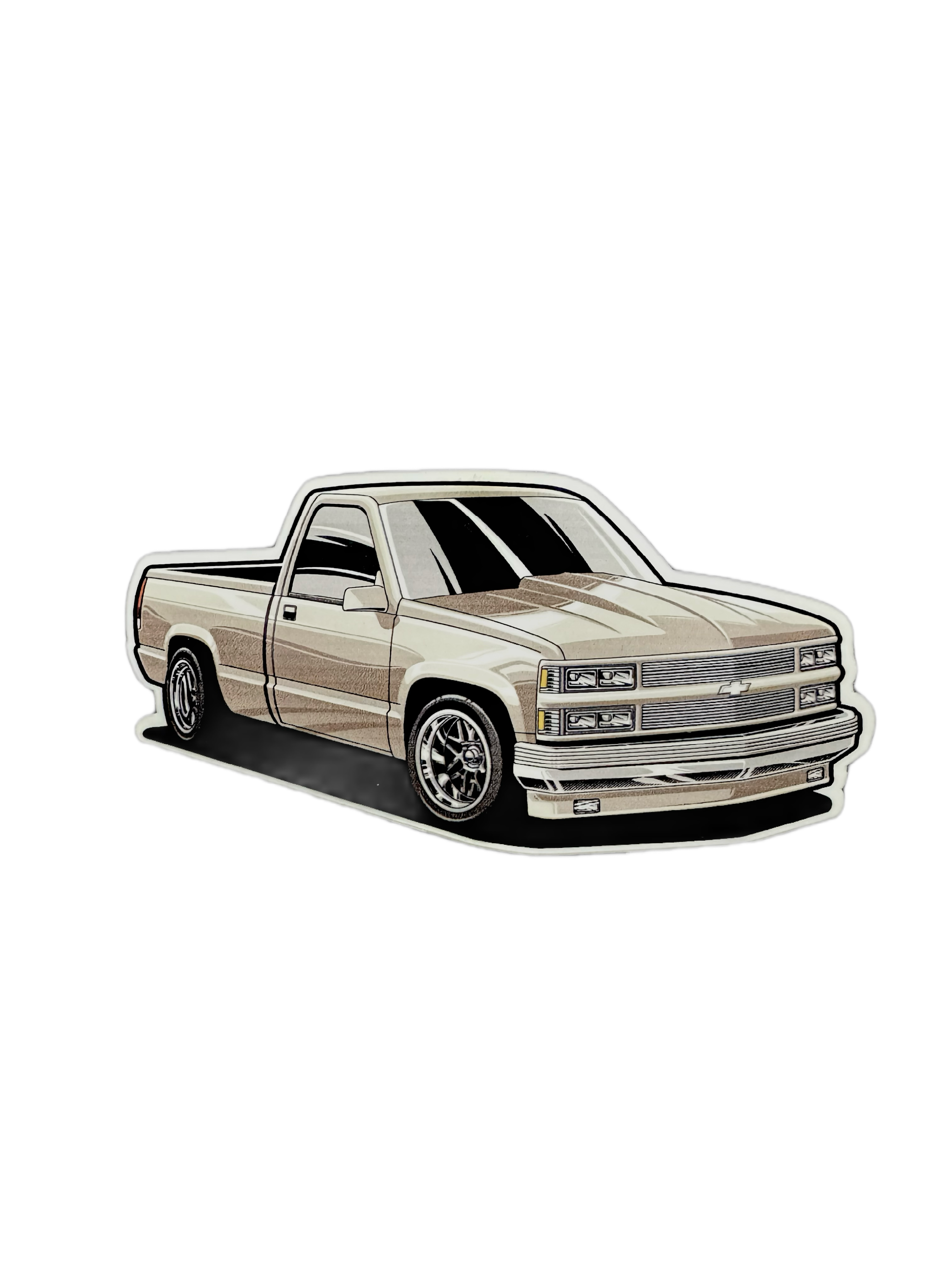 Light Brown Chevy OBS Decal